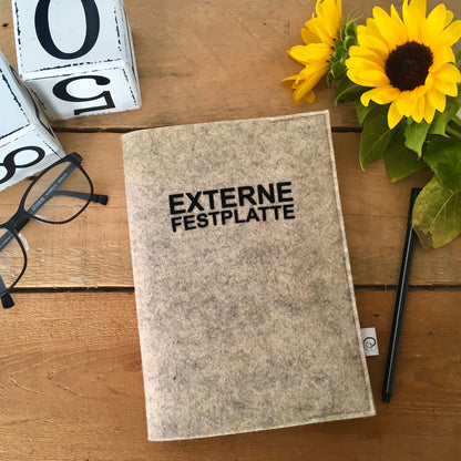 Notizbuch - Externe Festplatte