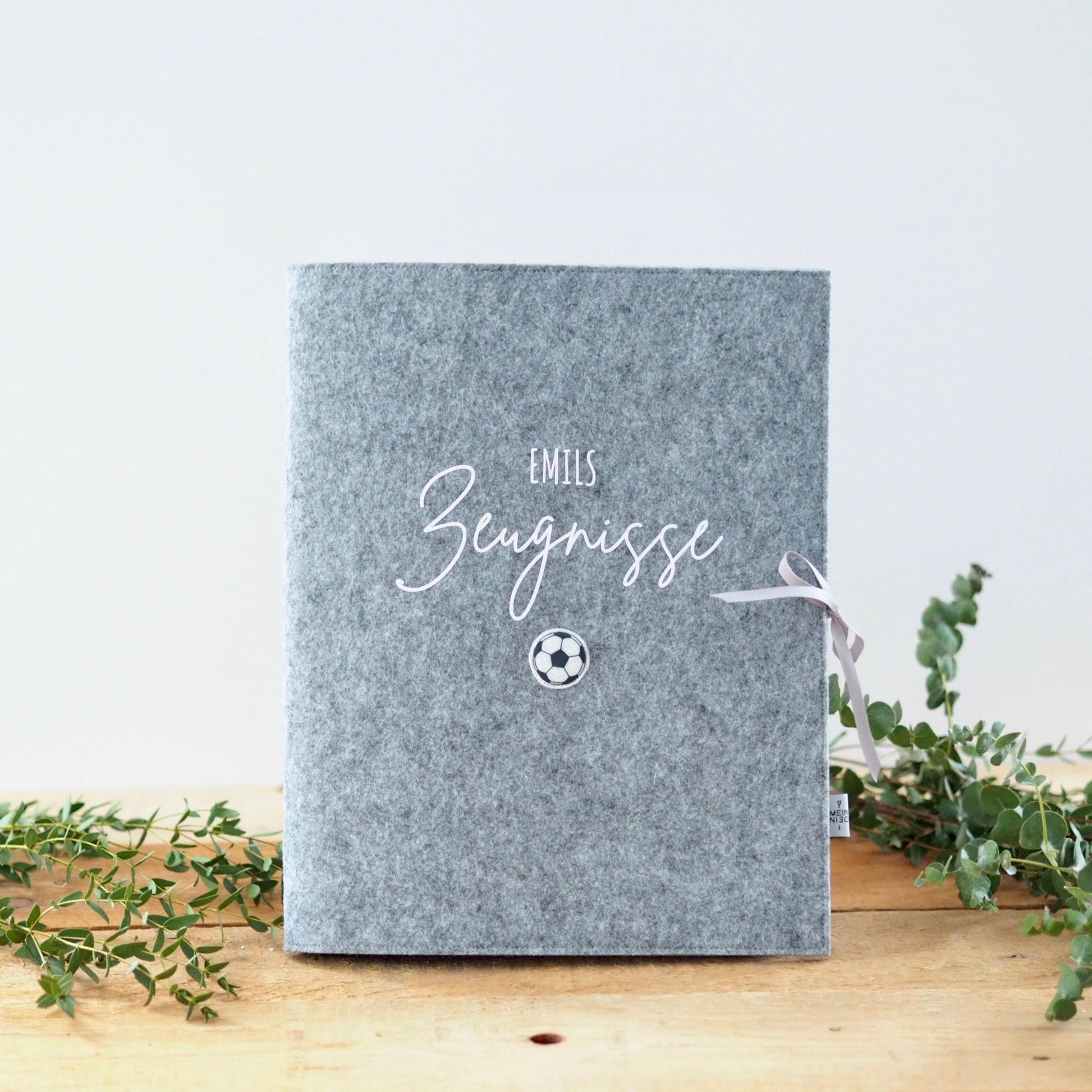 Personalisierte Zeugnismappe | Fußball | Schönes Geschenk zum Schulstart